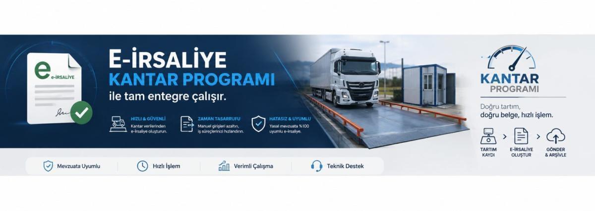 e-İrsaliye Entegrasyonlu Kantar Programı
