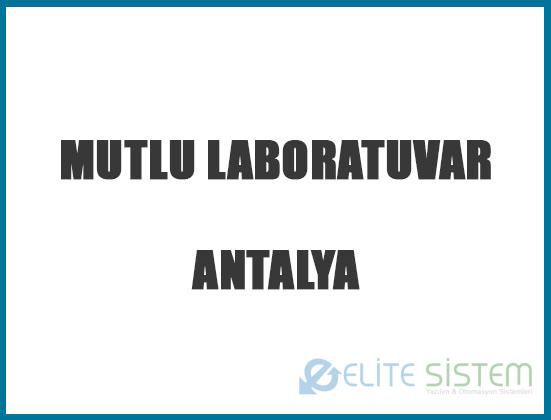 Mutlu Tıbbi Tahlil Laboratuvarı – Antalya
