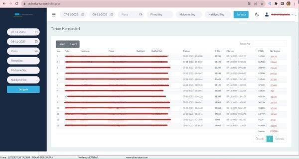 Web Servis API Entegre Kantar Programı