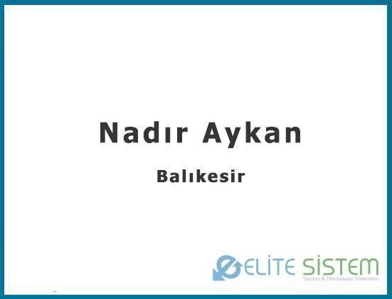 Nadir Aykan - Balıkesir